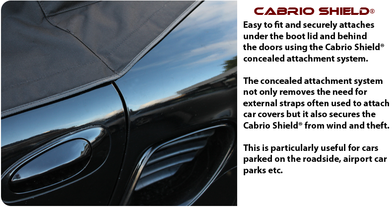 Cabrio Shield® - Secure and concealed attachment system