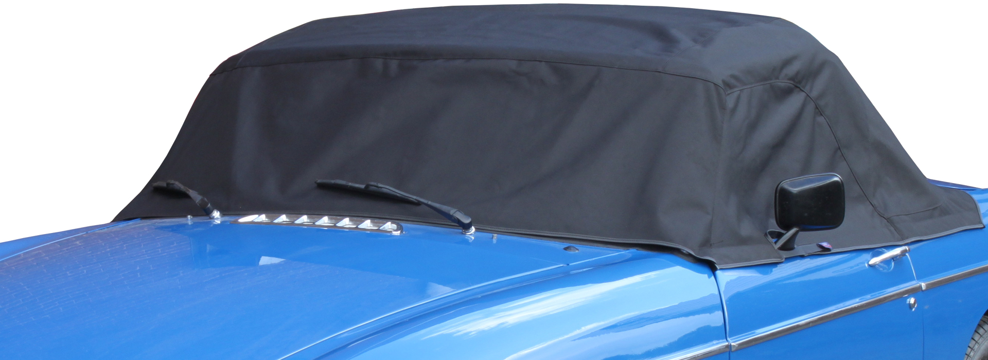 MGB with Cabrio Shield® soft top cover fitted